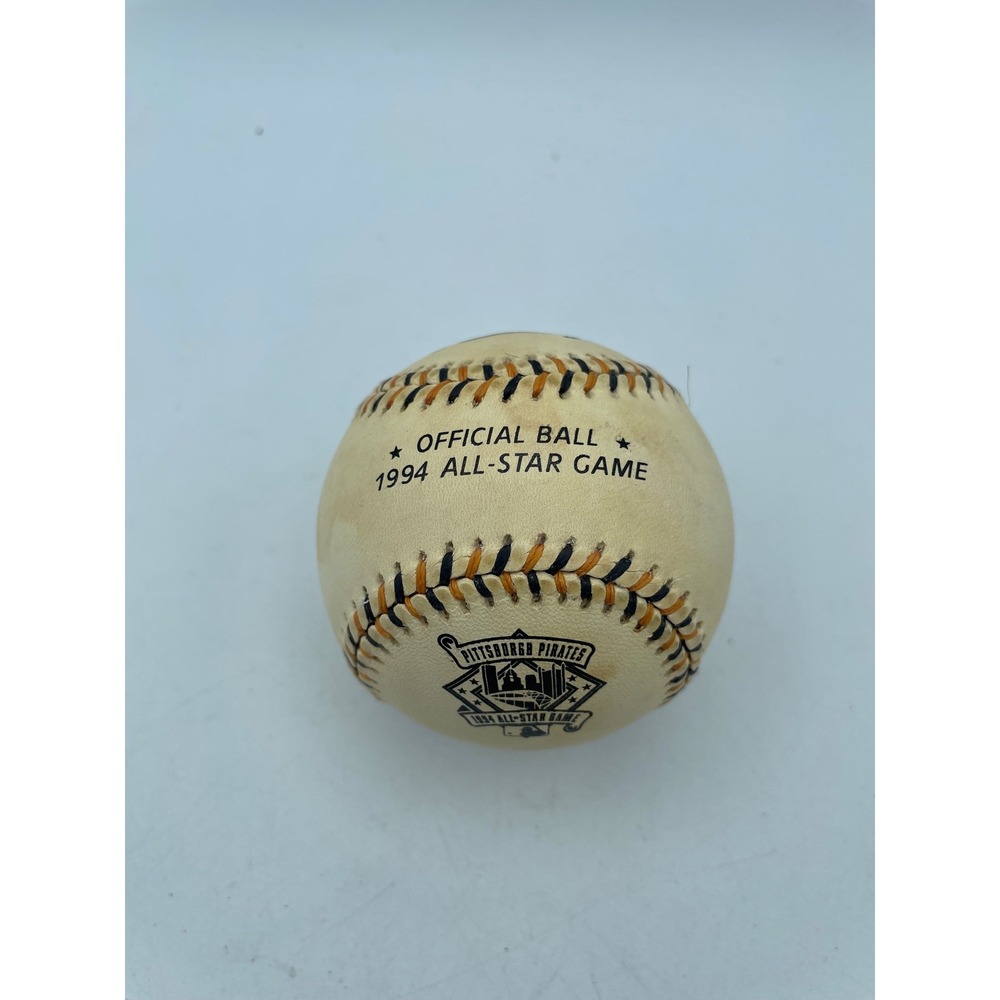 Eddie Mathews Signed 1994 MLB All-Star Game Baseball Pittsburgh Pirates Logo